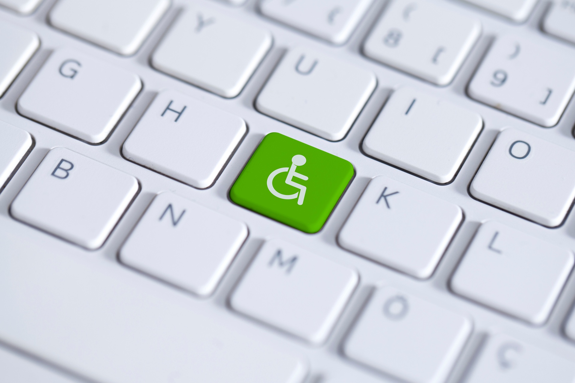 Symboltaste fuer digitale Barrierefreiheit | Treppenlift mit Plattform